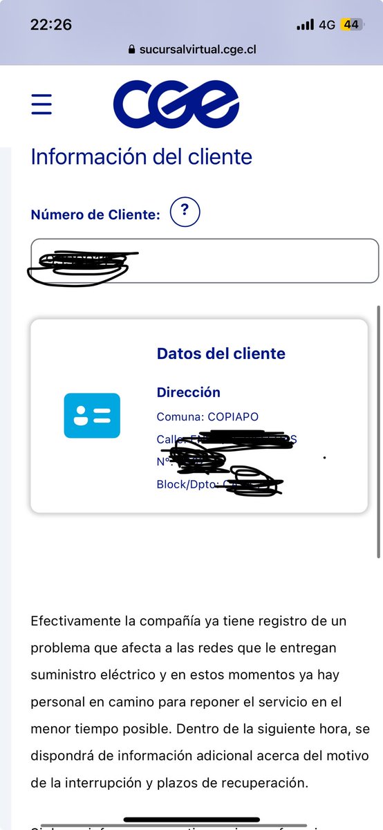 d_aar's tweet photo. @CGE_Clientes @Gob_Copiapo @Cooperativa @biobio @meganoticiascl @CHVNoticias @24HorasTVN @SEC_cl @EElectricas Y donde sino me deja 👀 https://t.co/pL4IUDGOaz
