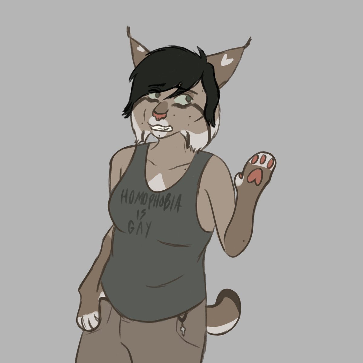 cryptidrose's tweet photo. new fursona design for 2024 lol https://t.co/1oZSm0uhbp