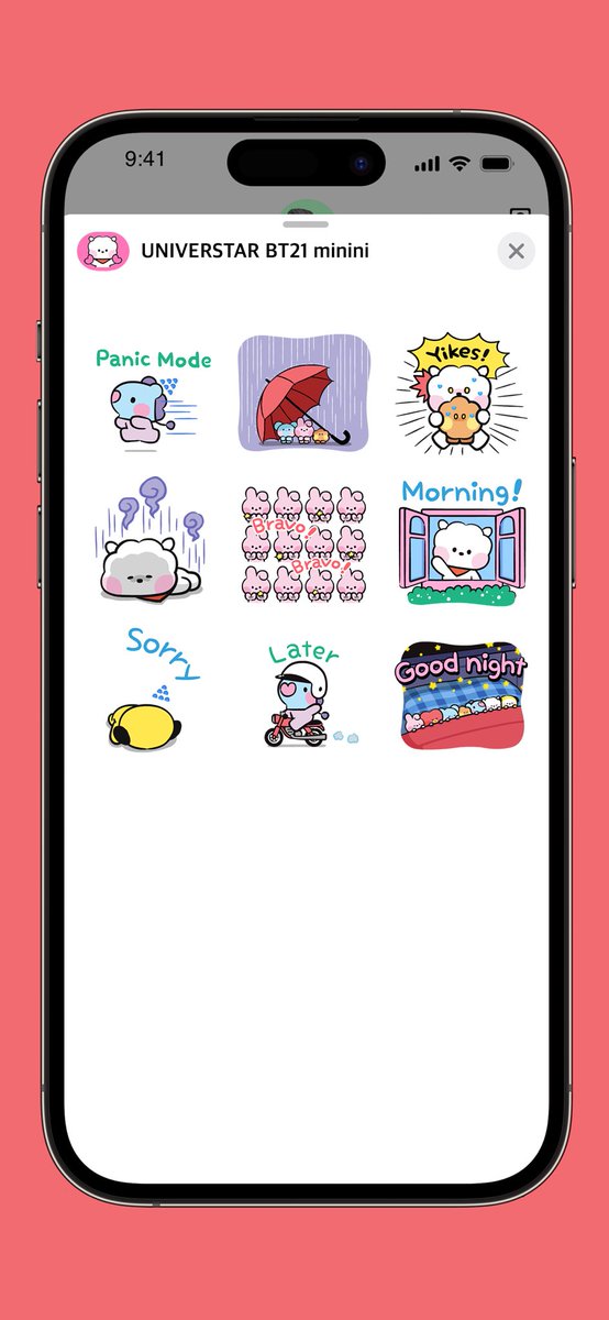 BT21_'s tweet photo. UNIVERSTAR BT21 minini iMessage is here!📱
Download and Meet us now!🔥💜
 • Download Link : https://t.co/mEKlFziQW5
 • Available only on iOS

#BT21 #UNIVERSTAR #iMessage #Sticker #emoji #아이메시지 https://t.co/vT71PsUFY5