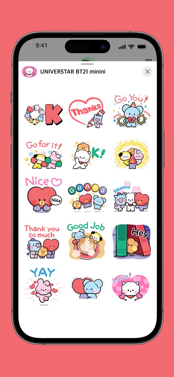 BT21_'s tweet photo. UNIVERSTAR BT21 minini iMessage is here!📱
Download and Meet us now!🔥💜
 • Download Link : https://t.co/mEKlFziQW5
 • Available only on iOS

#BT21 #UNIVERSTAR #iMessage #Sticker #emoji #아이메시지 https://t.co/vT71PsUFY5