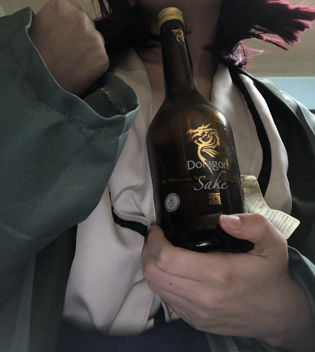 “Anyone wanna join me for some sake~”

//Yes we have sake just a bonus for my cosplay XD