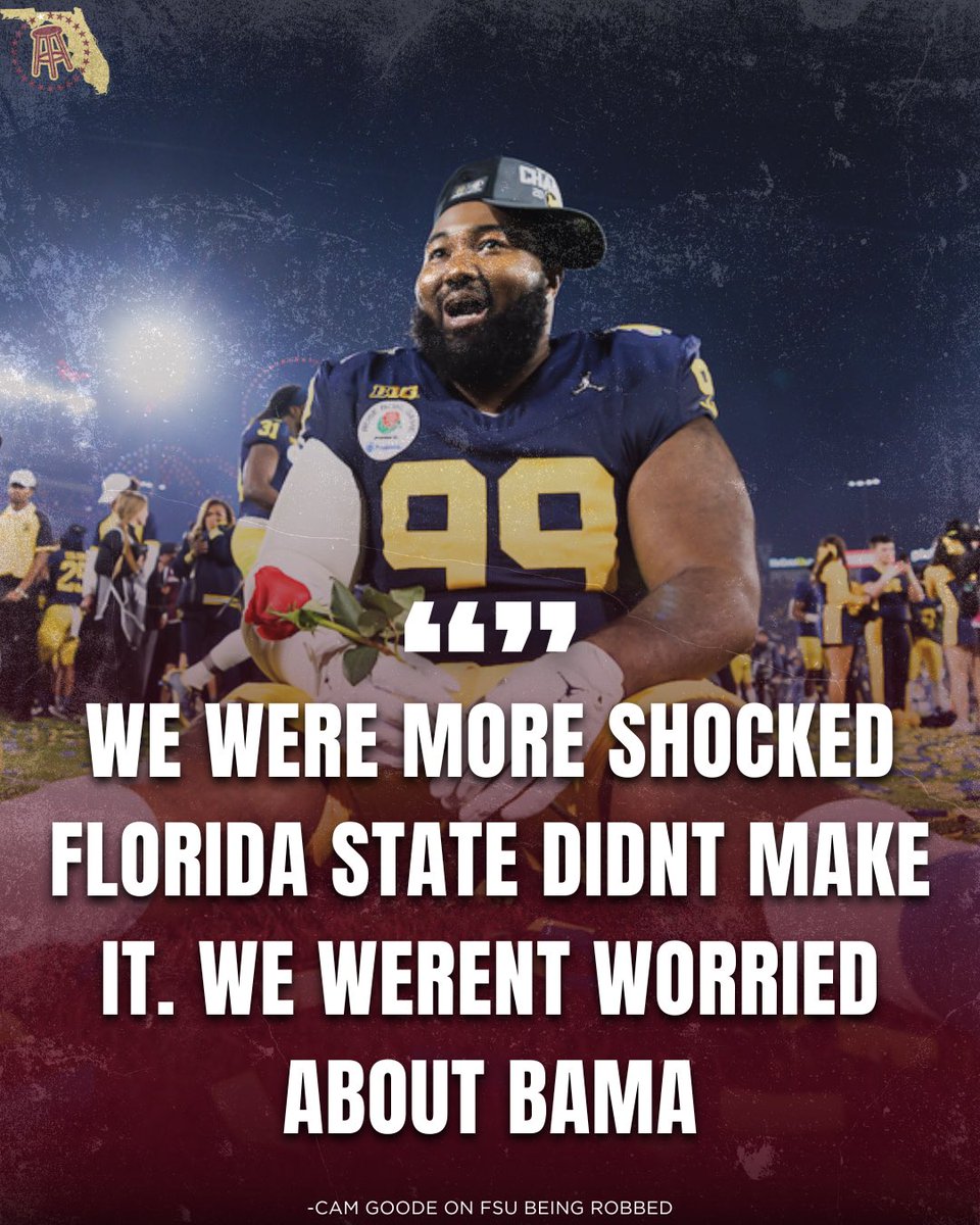 Nothing but respect for Cam Goode