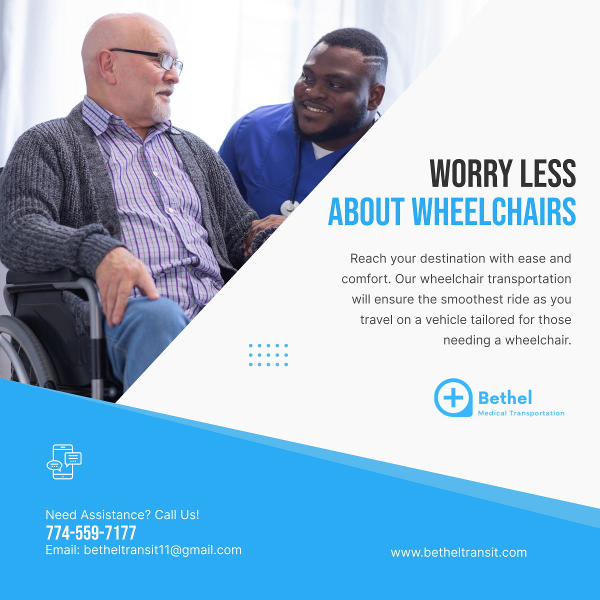 Unequal access, limited infrastructure, and inadequate services make transportation a daily challenge for those in a wheelchair. We strive to bridge gaps, so consider seeking our services today.

#WheelchairAccess #AccessibleServices #WorcesterMA #MedicalTransportation