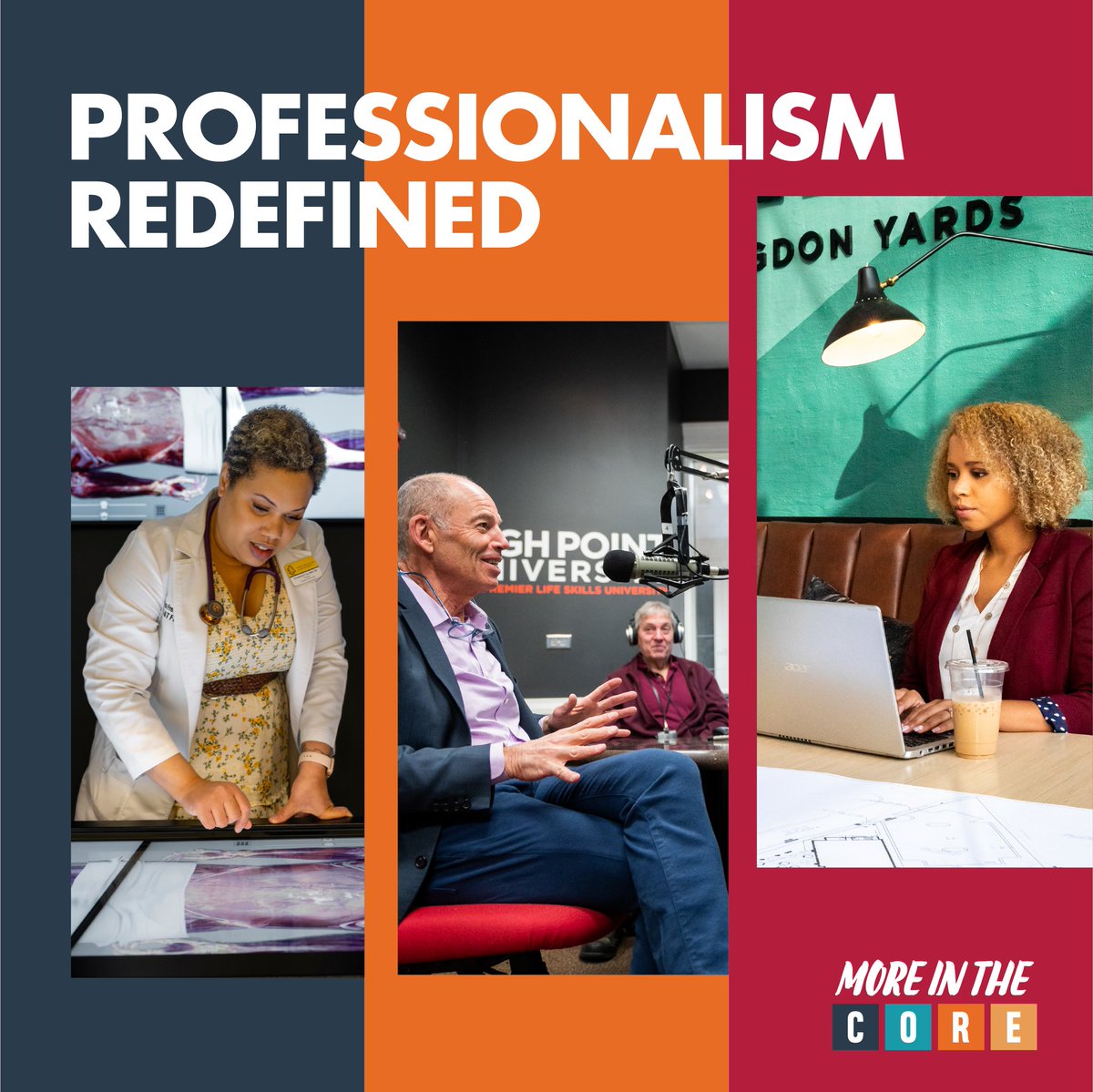 NCCarolinaCore's tweet image. Professionalism isn’t defined by the suit that you wear or the hours you clock in. It’s the work ethic that drives growth day after day. The #CarolinaCore is home to a talent pool of over 2M diverse professionals building meaningful careers that last.

#MoreInTheCore #NCCareers