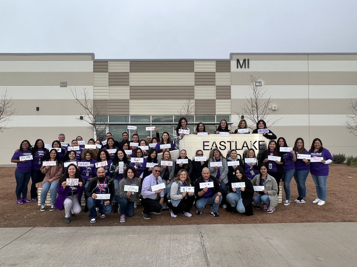 Eastlake_Middle's tweet photo. Ready to start the year and the beginning of the second semester! Our Ravens have intention and lead with heart! What’s your One Word!? 💜 #TeamSISD #GreatnessOnTheHorizon #LiveTheMission @LAlvarez_ELMS @CBerumen_ELMS https://t.co/ayY0hsFV7Q