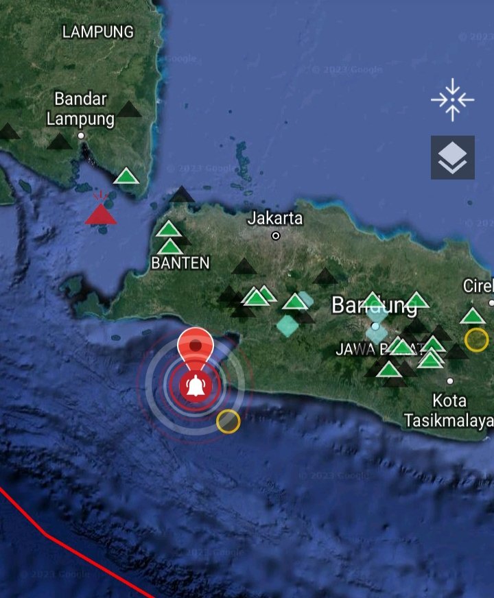 melatipoetihh's tweet photo. Gempa M 5,3 dengan kedalaman 84 km, terjadi di PELABUHAN RATU, Rabu 3 Jan 2024 (07:53:47 WIB) https://t.co/ujNmn4YwBc