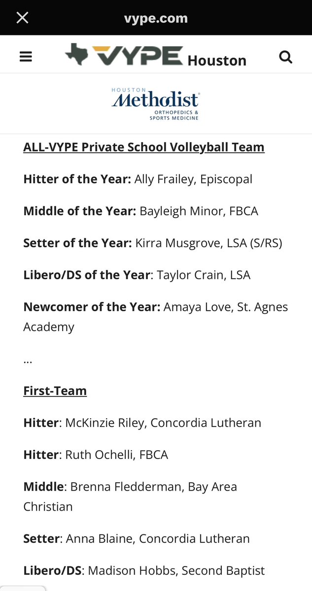 MamaBfamof6's tweet photo. Thank you CLHS volleyball &amp; Coach Odinga for supporting our girl @helen06anna Anna Blaine ❤️ Player of the Year Finalist &amp; First Team! https://t.co/FxbhlP1wTy