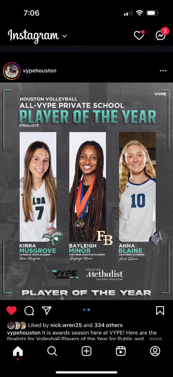MamaBfamof6's tweet photo. Thank you CLHS volleyball &amp; Coach Odinga for supporting our girl @helen06anna Anna Blaine ❤️ Player of the Year Finalist &amp; First Team! https://t.co/FxbhlP1wTy