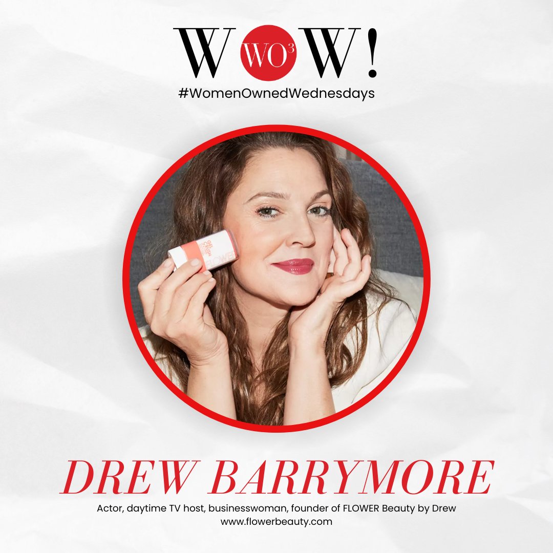 At WO3, we are all for supporting women-owned businesses! For this week, we are honored to feature Drew Barrymore of @flowerbeauty!

Check this out: flowerbeauty.com

Leave a ❤️ to show Drew Barrymore your love and support.

#WomenOwnedWednesdays #isupporther