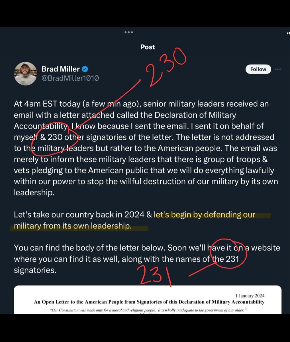 5GW_HotTakes's tweet image. Behold, the magical mathematical powers of the Great Declaration of Military Accountability of Defectors and Mutineers. #GeneralFlynnBitch
#Article94