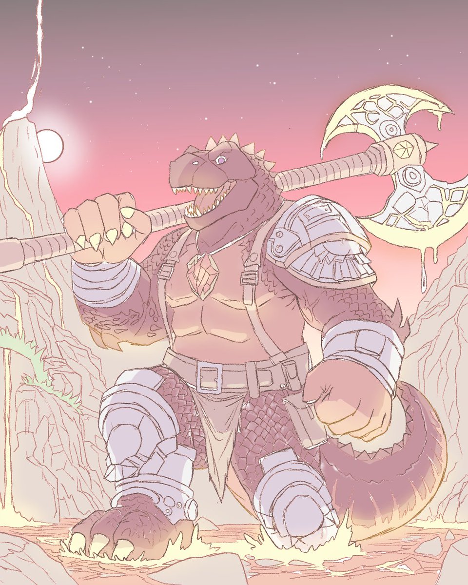 silvaliya's tweet photo. #Creatuanary #Pyroceratops
#Creatuanary2024 we continue the challenge, today is this big dino, I have been drawing it while we are here quietly playing a board role playing game hahaha officially I can say I can do two things at the same time (?) hahaha
#furry #sketch https://t.co/yFRxZvQ7xA