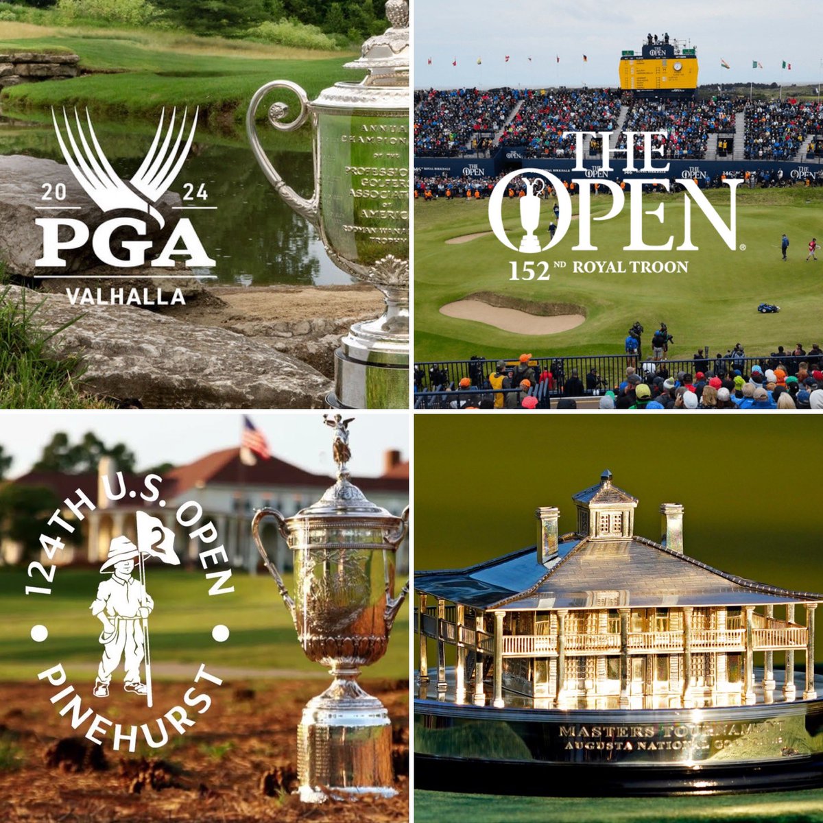 NUCLRGOLF's tweet image. 🏆 What are your Major Championship winner predictions for 2024:

The Masters: _________ 
PGA Championship: _________
U.S. Open: _________
The Open: _________