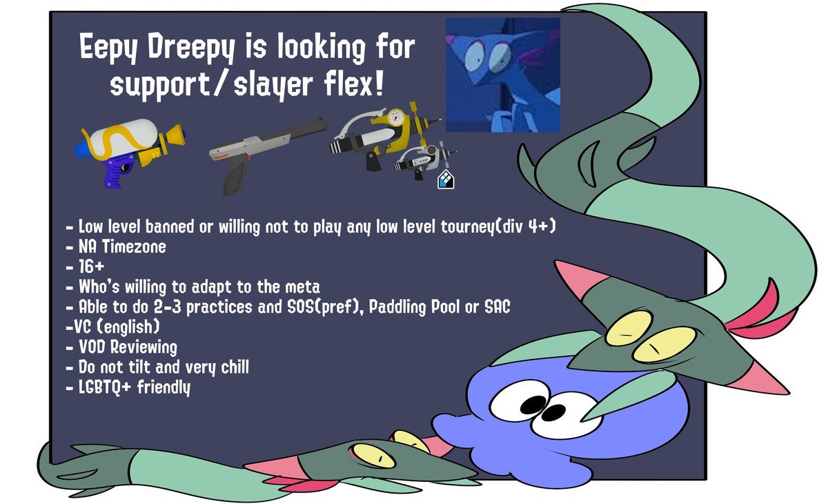 EepyDreepy's tweet photo. HAPPY NEW YEAR!!
We are sad to say farewell to badeline as they retired from comp. We will be looking for a shooter player who can flex from support/slayer. Submit your FA below!

https://t.co/ONjeRoBNhK

@Spl_Teams https://t.co/C9hus6HPwZ