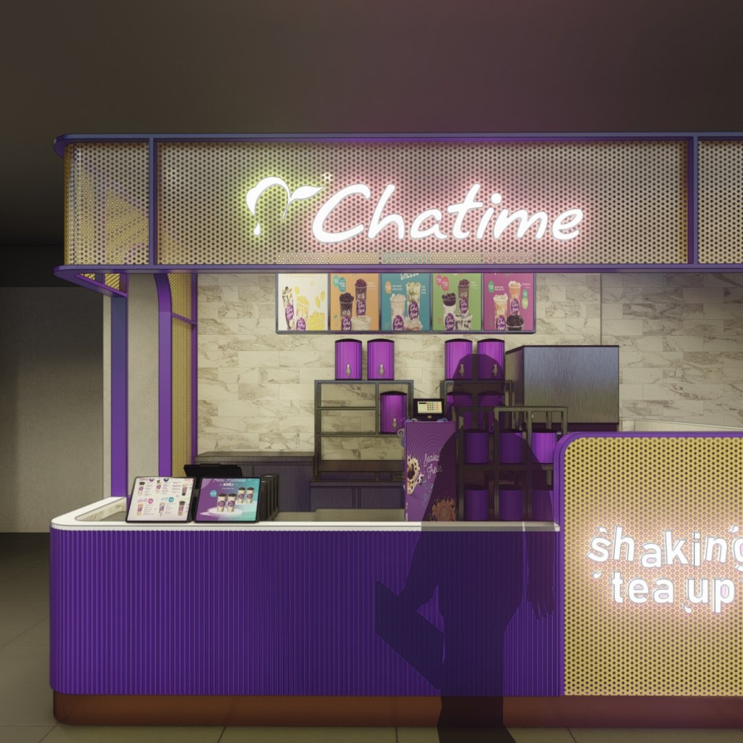 flipspacestudio's tweet image. New design direction for Chatime stall using perforations and fluted panels in sharp colors #flipspace #architectureph #constructionph #renovation #milktteaph #chatime #shell #pampanga