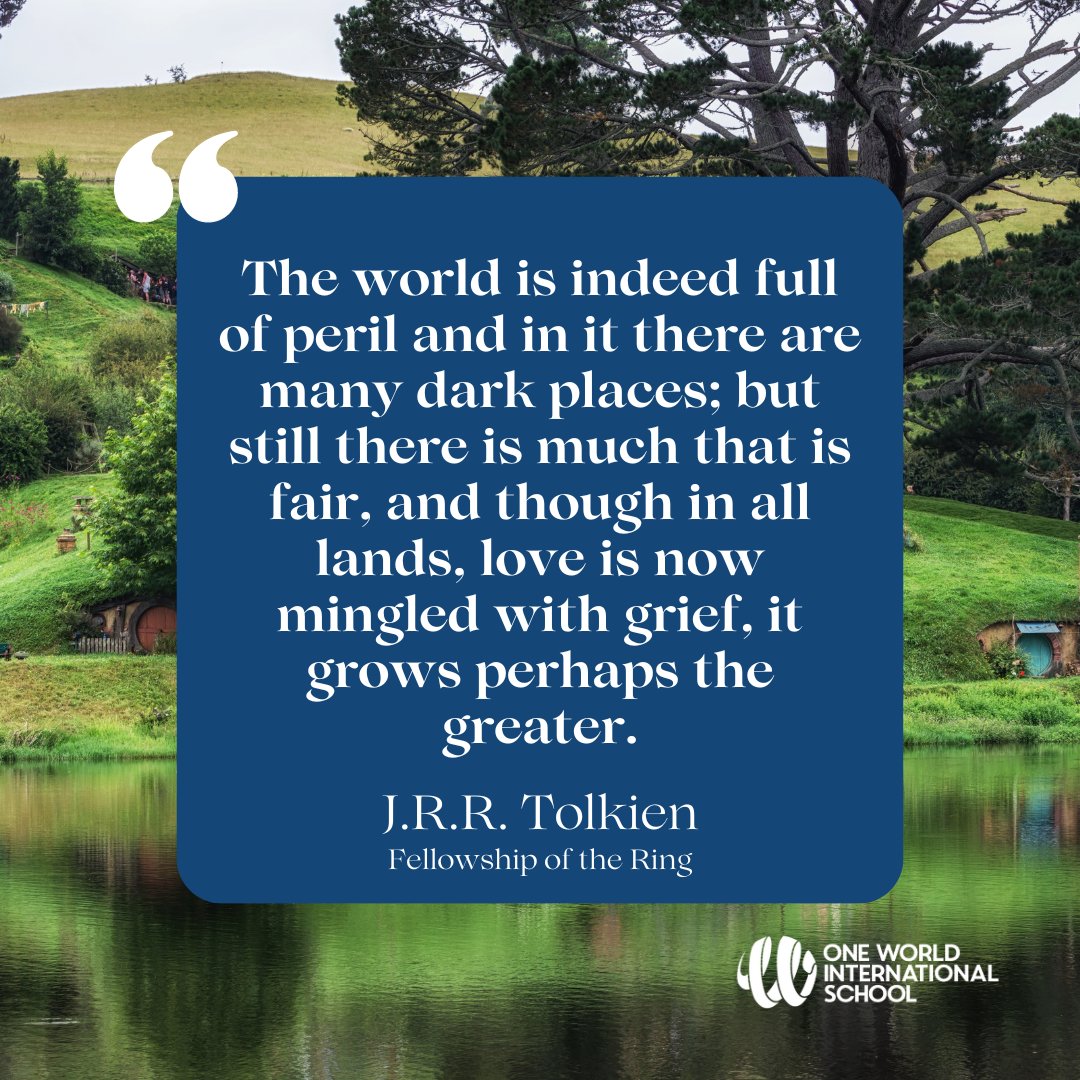 OWIS_Singapore's tweet photo. Today, we pay homage to the legendary J.R.R. Tolkien, the mastermind behind Middle-earth and enchanting tales that have captivated readers for generations. Happy #TolkienDay to all the fellow admirers of this literary wizard! s #OWISFamily #OneWorldOneCommunity https://t.co/A9yEbGFhQQ