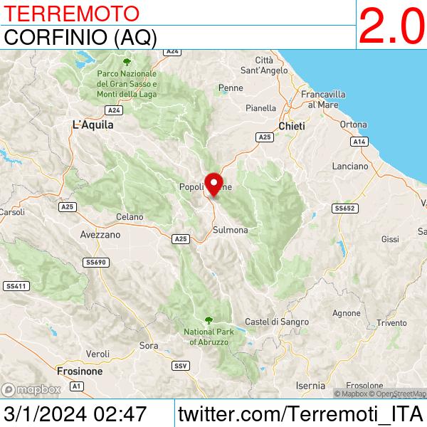 Lieve #terremoto alle 02:47
Epicentro: Corfinio (AQ)
Magnitudo: 2.0
Dettagli: terremoti.ingv.it/event/37268341
Audible gratis per 30gg: amzn.to/3RCPZZw