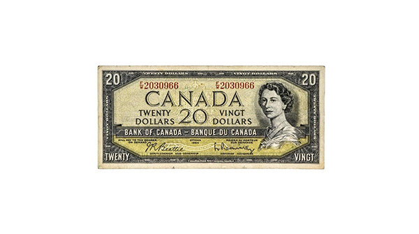 Bank of Canada 1954 $20 - Modified Portrait
auctionvaults.hibid.com/lot/181884419/…

January Inaugural Numismatic Auction - Massive Selection! Online Auction Wednesday, January 3, 2024 at 7:00pm EST.

#Onlineauction #Numismatics #NumismaticAuction #Auction #CoinAuction #AuctionAlert