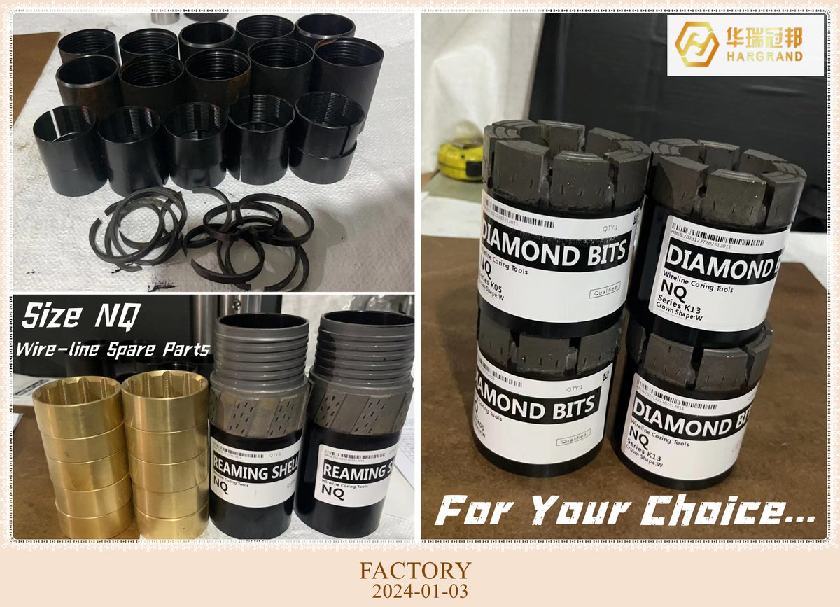CandaceZhou7's tweet photo. YES...
Size NQ
Diamond Bits
And Spare Parts
For Your Choice...
Checking &amp; Inquiry
WhatsApp: +86 187 3166 6682
#Geotechnicaldrilling #Corebits #Rockdrillingtools
#Explorationdrilling #Diamondbit #Diamondcoredrilling
#Corebarrels #Wirelinedrilling #Drillingtools #Mineralexploration https://t.co/sAiVW0w07q