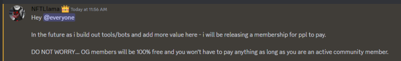 I just want to rug millions of dollars 

Abandon my project 🏃💨

Start new communities &amp; charge for them

Like my idol <a href="/NFTLlama/">NFT Llama</a> 🫡