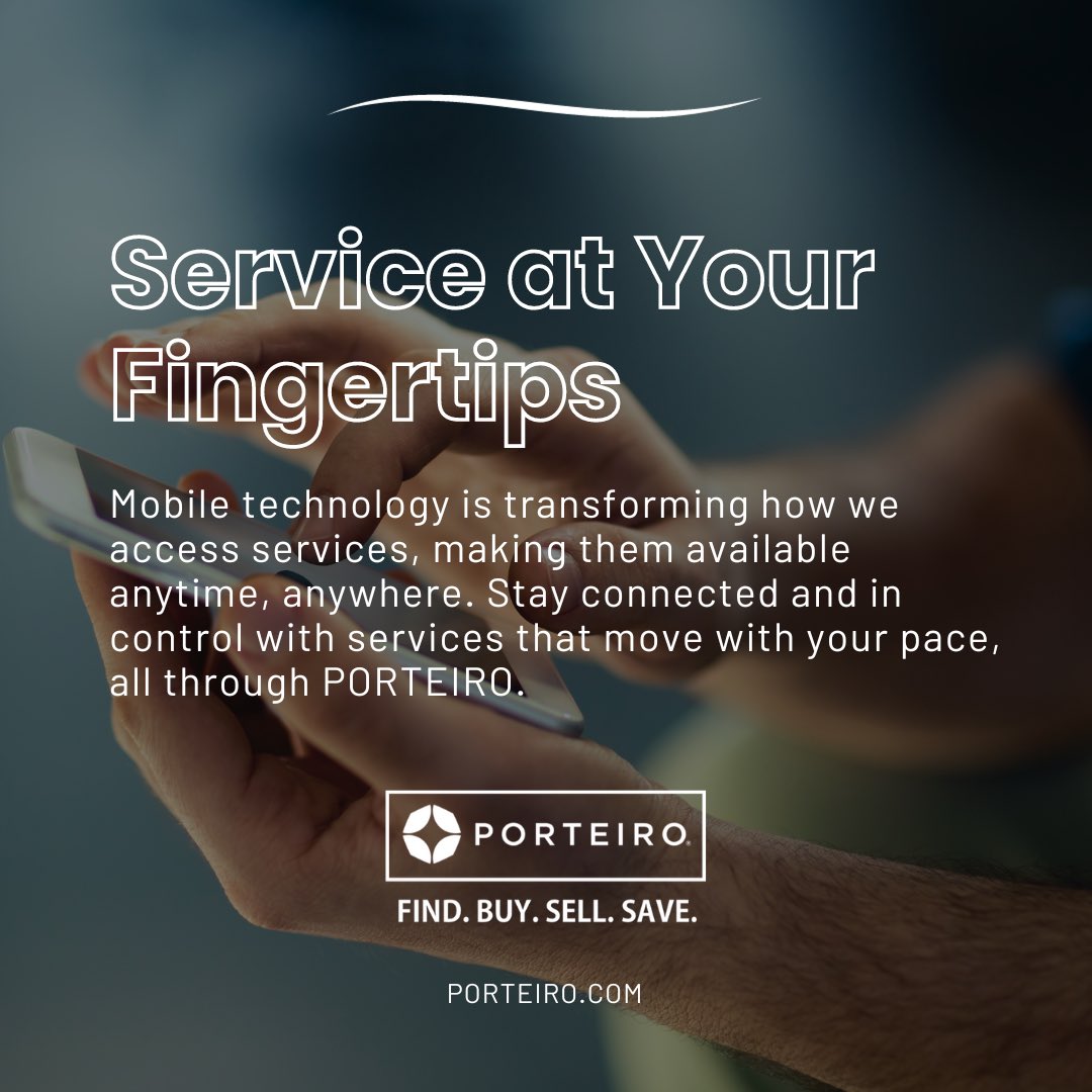 ArthurLBurrisJr's tweet image. With just a tap, the world&apos;s services are at your command. 🌐📲 PORTEIRO brings the convenience of mobile accessibility to your daily needs. #MobileRevolution #ServiceOnTheGo #PORTEIROPower