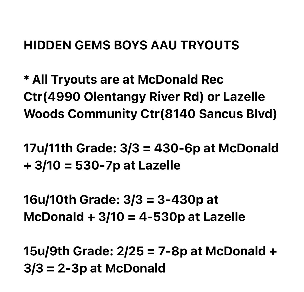 hiddengemsbball's tweet photo. HIDDEN GEMS GIRLS &amp; BOYS TRYOUT INFORMATION! #HiddenGems #TeamHiddenGems #TheHiddenGems #HiddenGemsPhenom #TheHiddenGemsWay #FocusedOnProgression #GrowthAndDevelopment #ExposureAndImprovement #ValueWithValues #DemGems #3Stripes #Adidas #AspireHigher #MambaMentality #ShineOnEm https://t.co/Gz7kouVgHs