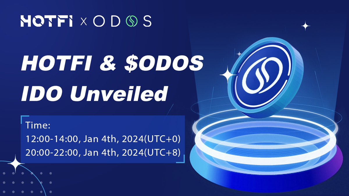 🚀 Exciting News! Our 2nd #BRC20 #Launchpad project on #HOTFI is <a href="/OrdinalsOS/">ODOS</a>, introducing $ODOS!

🤔️#ODOS, boasts a user-centric experience with Asset Management, On&amp;Off Chain Data, and Trading Bot functions. It recently showcased outstanding performance at #BTC Demo Day.

🪙