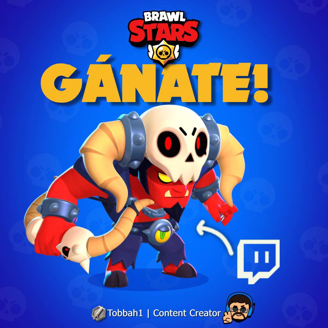 🎁 GANA UNA SKIN
‼️ UNDERWORLD BO  

Requisitos:
Follow: <a href="/tobbah11/">Tobbah1</a>  
👉🏽💙&amp;🔄

Ganador se anuncia el 02 de enero en mi canal:  twitch.tv/tobbah1 

**Tienes que estar presente en el STREAM para reclamar el PREMIO 🌟

☘️ Buena Suerte  
#BrawlStars