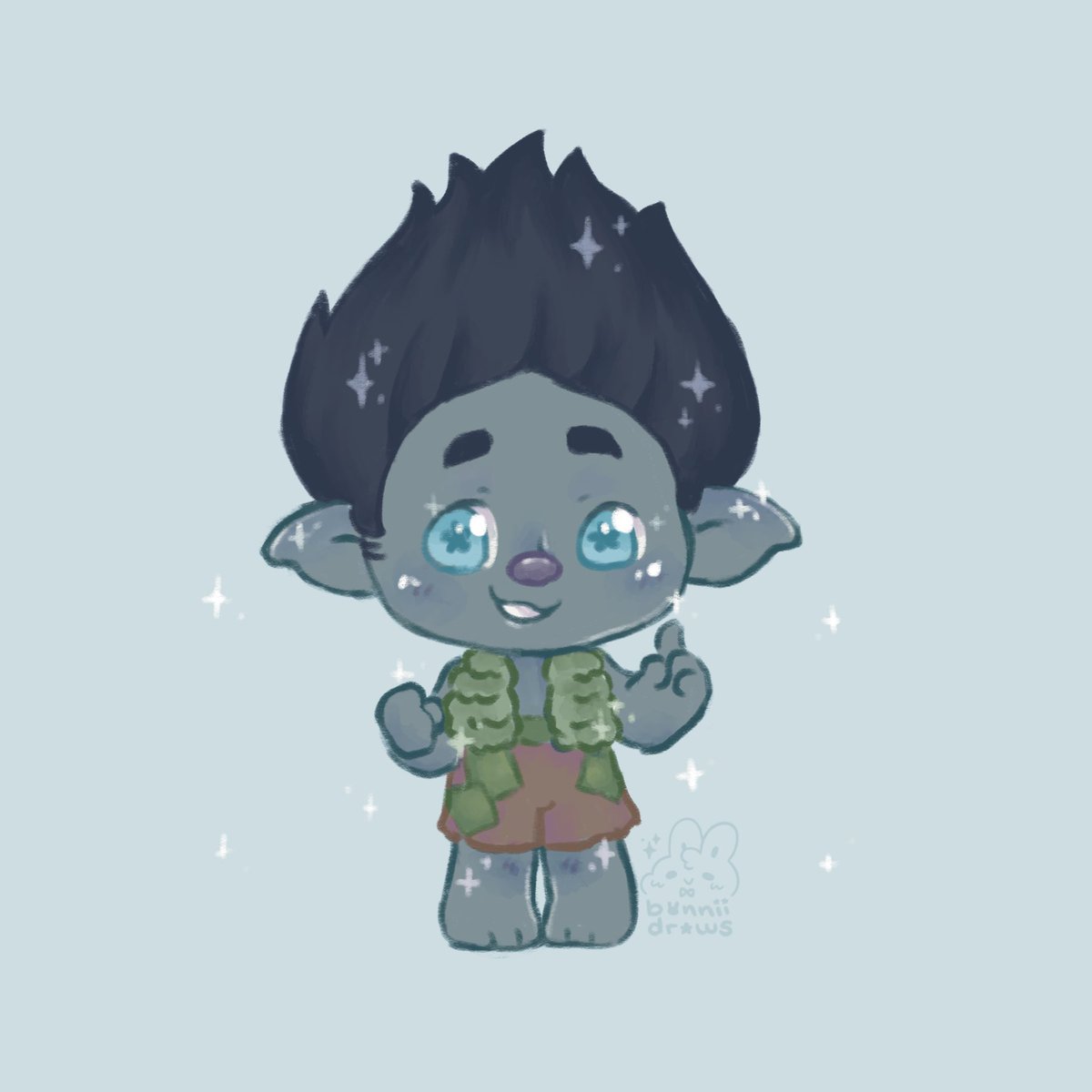 I heard it was the boy’s birdaaaaaay 🎉💙 I’ve watched at least one trolls film every day for the past two weeks. Branch is my favorite heheheheh First done drawing of the new year let’s gooooo ✨

#trolls #branch #trollsbandtogether #branchifer