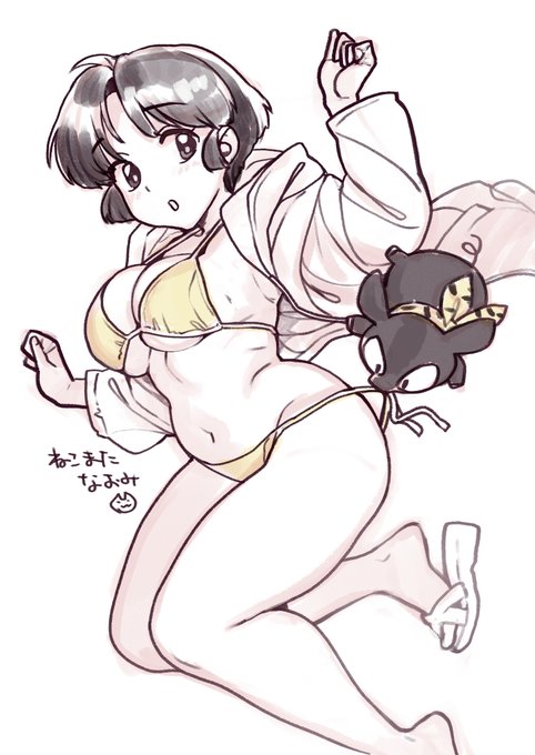 Skeb絵 らんま1/2 天道あかね アニメと漫画で結構デザインが違うので似せるのむずかしいですよね…