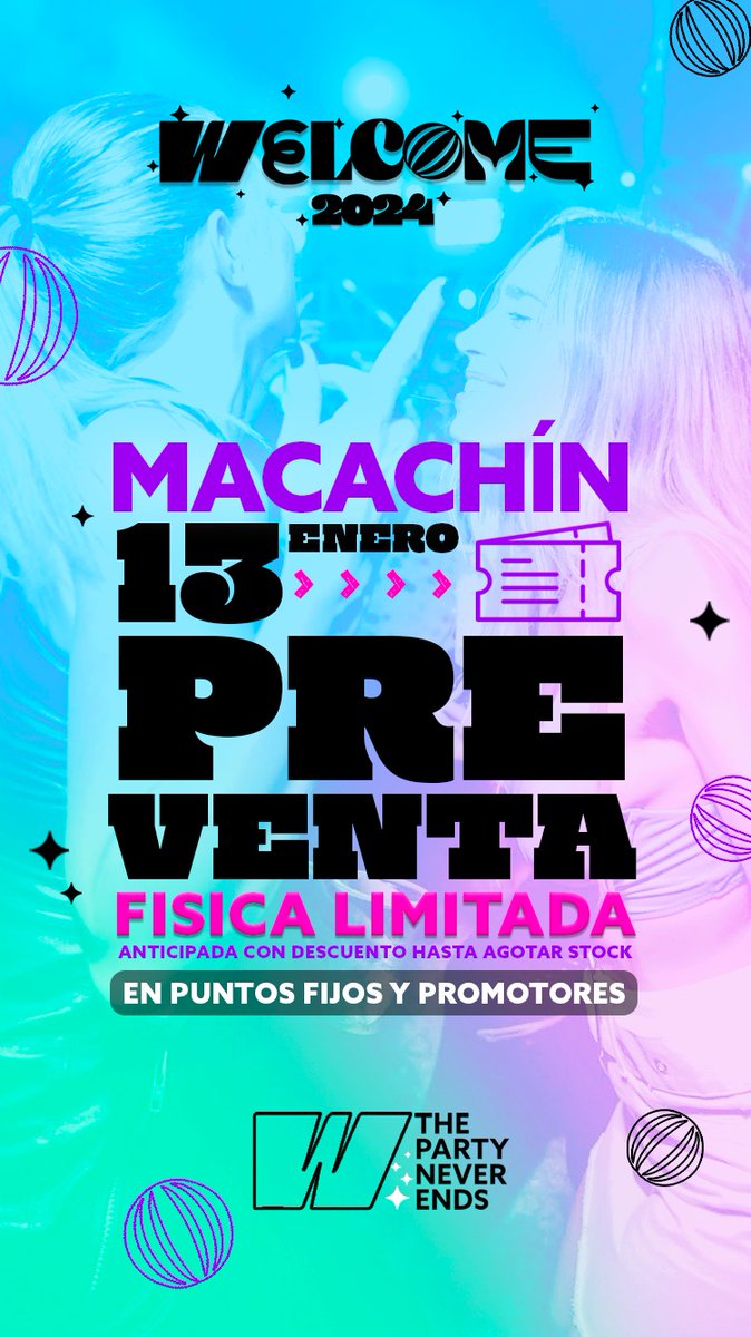 Ya hay señales de la fiesta más esperada #WelcomeFest en. #Macachín
Ya podés conseguir tu acceso en preventa.
#Welcome2024