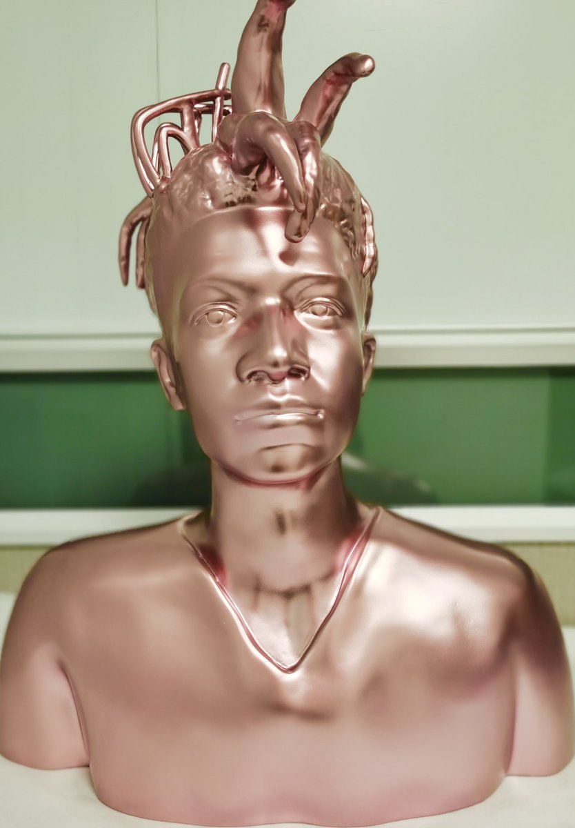 Artist avatar sculptures/NFTs cast aluminum from 3D files (approx 40 in. high) from upcoming LA exhibit “I Object!” at Pacific Design Center Gallery - Open from mid February thru April 6. Frida, Pablo, Andy, Jean-Michel…