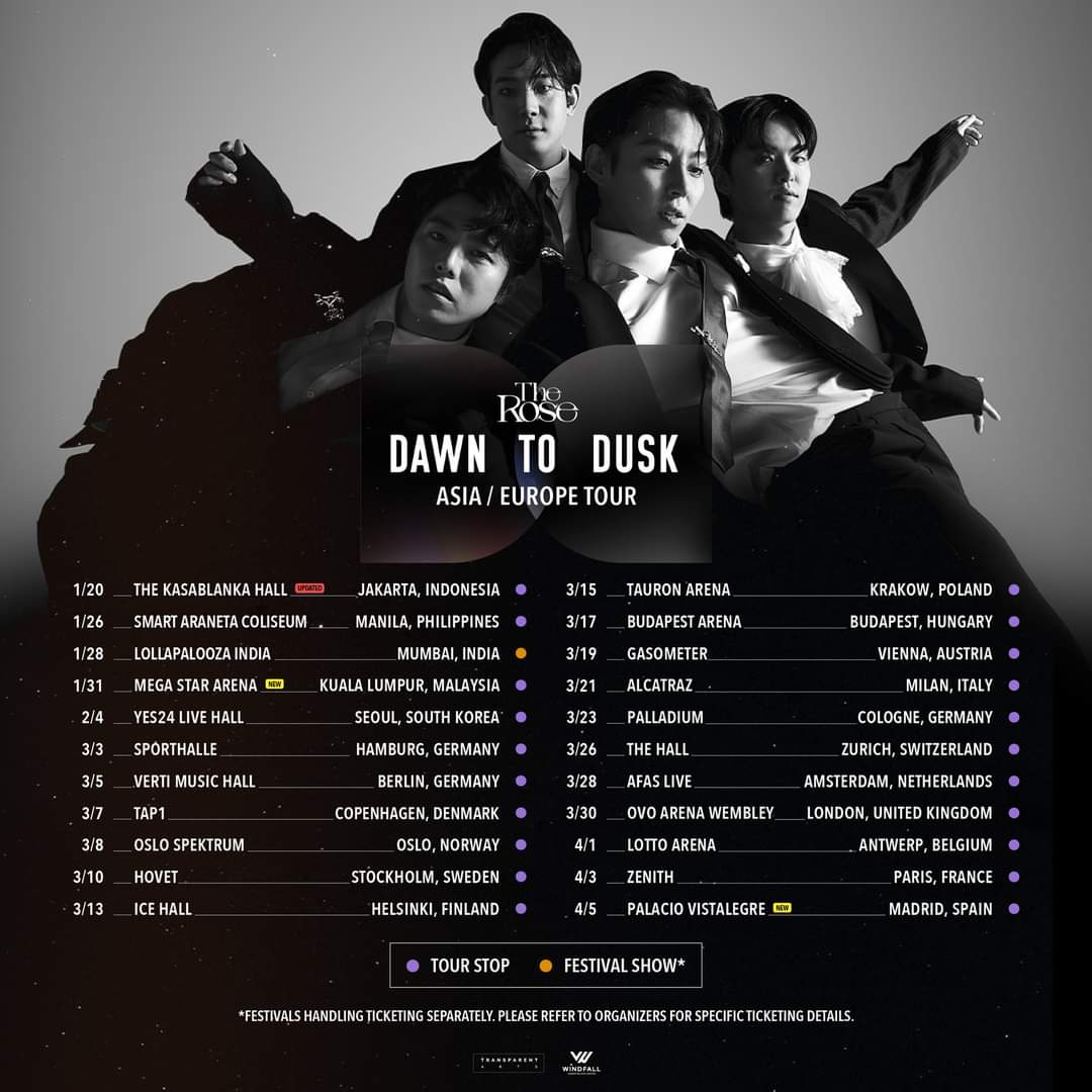 msiakpopfans's tweet photo. [EVENT] The Rose: Dawn to Dusk Tour Kuala Lumpur

📆: 31st January 2024 (Wed)
📍: Mega Star Arena
🎟️: https://t.co/zagUycrfLo

Ticket Sales

The Rosarium Artist Presale
📆: 6th Jan 2024 (Sat)
🕙: 10AM

General Sale
📆: 7th Jan 2024 (Sun)
🕙: 10AM

#DAWNTODUSKTour #TheRose #더로즈 https://t.co/rZsdMhafmF
