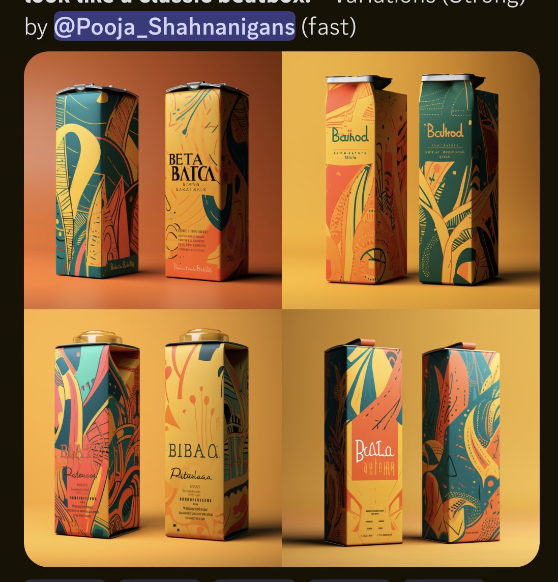 My first attempt at Mango Lasi inspired packaging for @BeatboxBevs mango flavor using AI 😬😂 #beatboxfam #beatboxbeverages