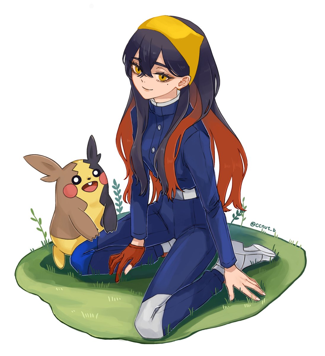 #ポケモンSV #PokemonScarletViolet 
#ゼイユ 
#fanart 
ヾ(*´∀ ˋ*)ﾉ 2024藍莓學園就學中