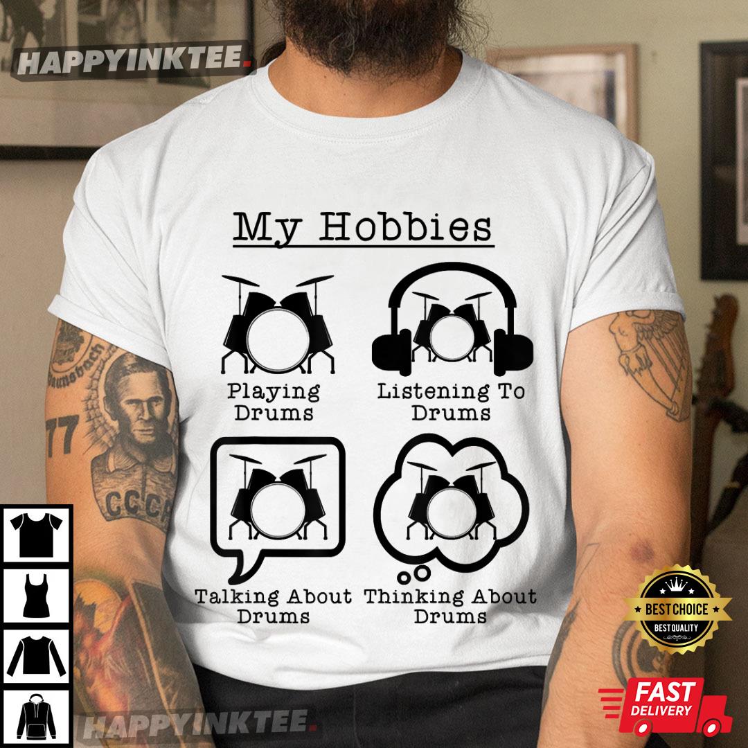 🥁 'Drummer My Hobbies Playing Drums' Funny T-Shirt - March to the Beat of Your Own Drum in Style! 🎶
happyinktee.com/product/drumme…
#drums #drummer #drumming #drummerlife #myhobbies #playingdrums #musictees #usa #printondemand #happyinktee