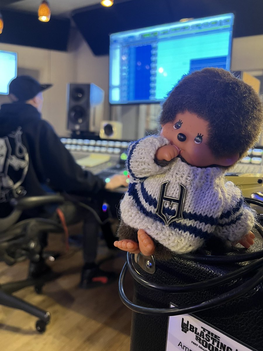 Hellgramms's tweet photo. Today we started recording the drums for the next EP……
We love you Monchichi! https://t.co/hZxeygTctz