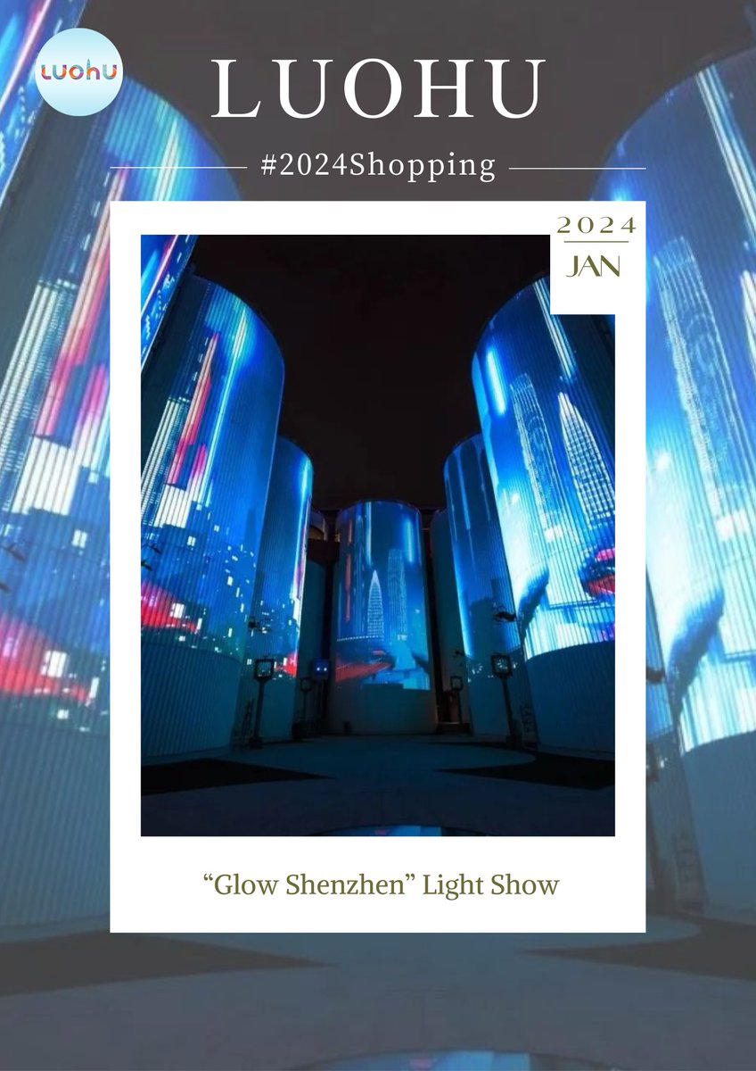 LuohuStyle's tweet photo. 🤲✨The "Glow Shenzhen" light show in #Luohu is currently underway, adding a vibrant touch to the 2024 Luohu New Year's Shopping Carnival. It will continue until Feb 25. #2024Shopping #LuohuShopping #FunInLuohu https://t.co/aD3kXuu2VF