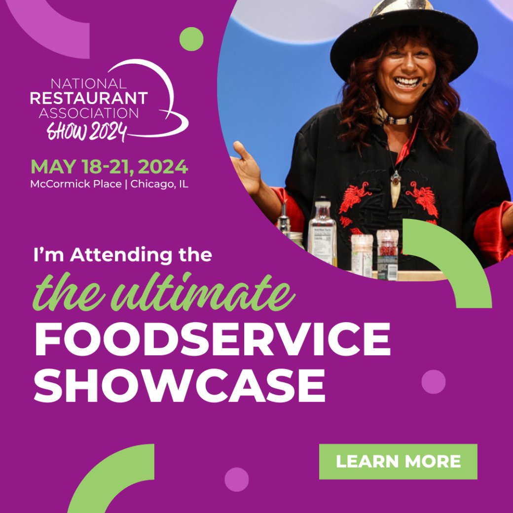 I’m attending the National Restaurant Show in Chicago to see the latest industry trends come to life. Let’s connect at the Show for foodservice! #2024RestaurantShow invt.io/1txb7s3t7ed