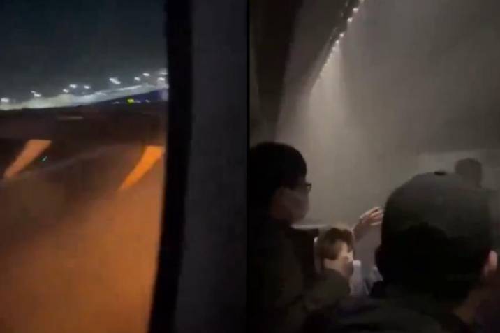 SIN24Horas's tweet photo. Video muestra interior del avión de pasajeros estrellado en aeropuerto de Tokio. 

#NoticiasSIN #video #interior #avión #pasajeros #estrellado #Tokio 

Más detalles en nuestro periódico https://t.co/Ovpz0o2vQa

https://t.co/JJGDbfODde https://t.co/Ex8aOEYmjW