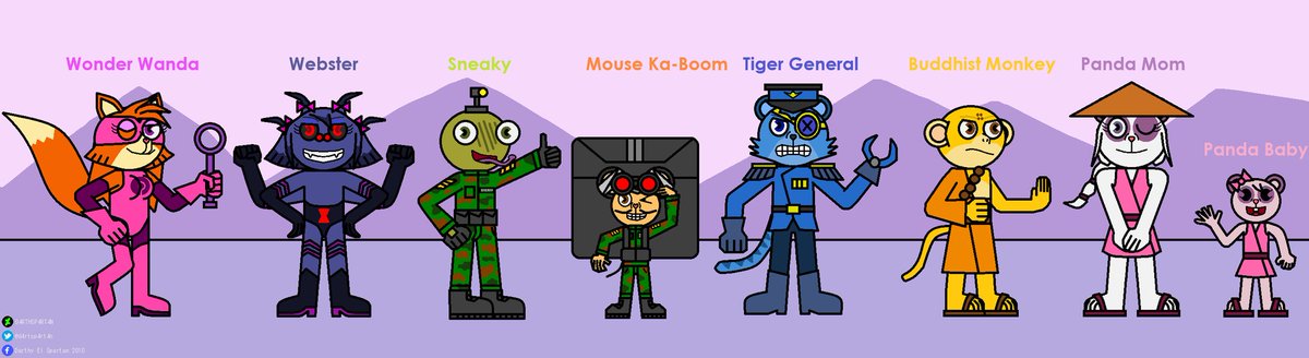 d4rthsp4rt4n's tweet photo. Part 5:
#wonderwanda #webster #sneaky #mousekaboom #tigergeneral #buddhistmonkey
#pandamom #pandababy #htfkapow https://t.co/LOF25z3mpk