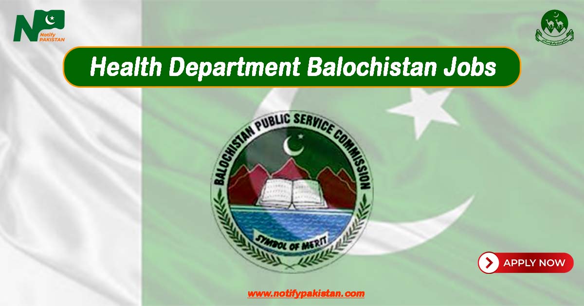 Health Department Balochistan Jobs 2024 
(BPSC Jobs 2024 Advertisement No 15)
Vacancies: 104
Apply Now: notifypakistan.com/health-departm…

#BalochistanHealthcare
#PublicServiceJobs
#PakistanJobs
#HealthcareCareers #BPSC #BPSCadvertisement15 #Balochistanjobs #Govtjobs #Islamabad #BPSCJobs