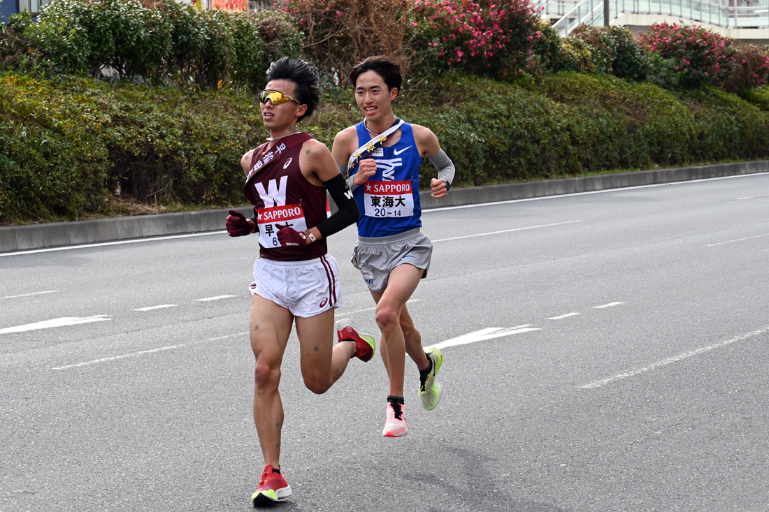 Tokai_Univ_'s tweet image. 9区の竹割選手🎽シード権も見えてきた✨残すはアンカーロホマン選手のみ！
#まこぴ #gotokai #東海大 #箱根駅伝