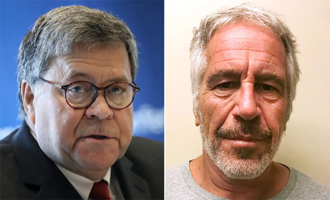 45bestwords's tweet photo. I Believe Bill Barr saying #Epstein committed suicide when "coincidentally" both cameras stopped working + both guards fell asleep...

just as I believe Barr's spin on the Mueller Report that there was no Trump crime after I read the whole report listing a lot of Trump crime. https://t.co/bBIQoutzdr