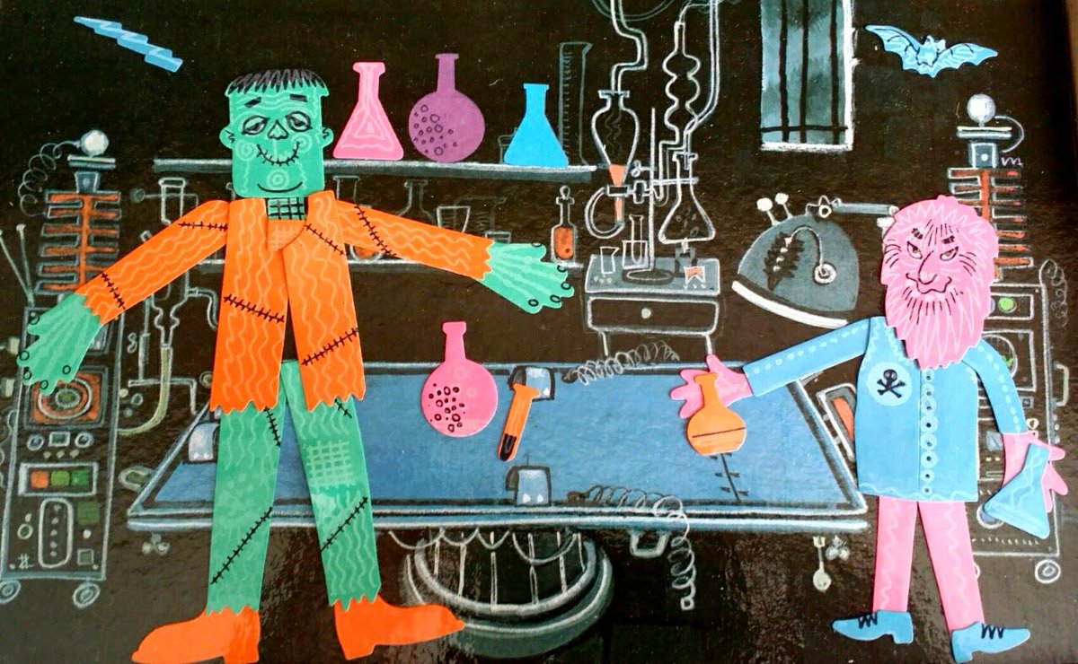hauntorama's tweet image. Glow in the Dark Create a Monster Cartoon Kit by Colorforms (1960s). 
#HorrorCommunity #colorforms