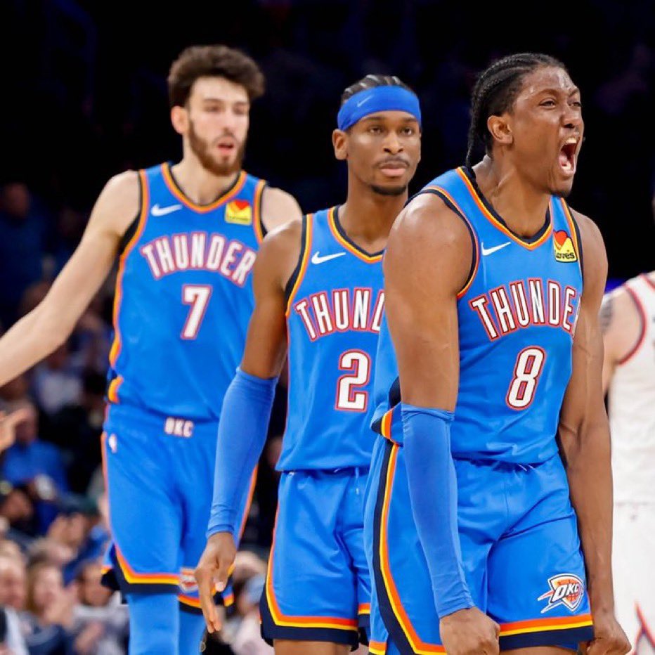 THE THUNDER HAVE SHATTERED THE GLASS CEILING

THEY HAVE PASSED EVERY TEST PUT IN FRONT OF THEM

THERE IS NO MORE DENYING IT

THEY HAVE ARRIVED

THEY ARE LEGITIMATE CONTENDERS IN THE NBA

AND THEY ARE JUST GETTING STARTED

WHY NOT US?!?!

#ThunderUp