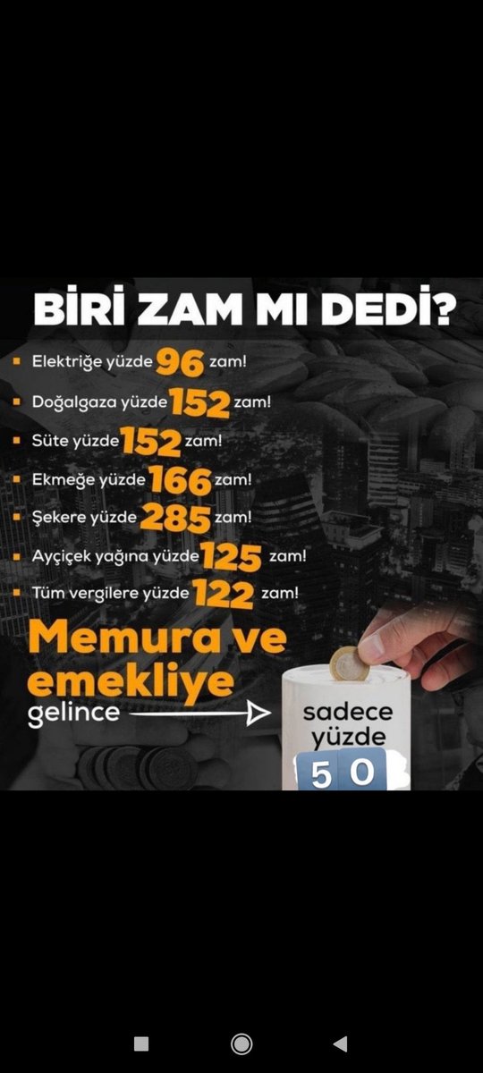 #MemuraYüzde85Zam