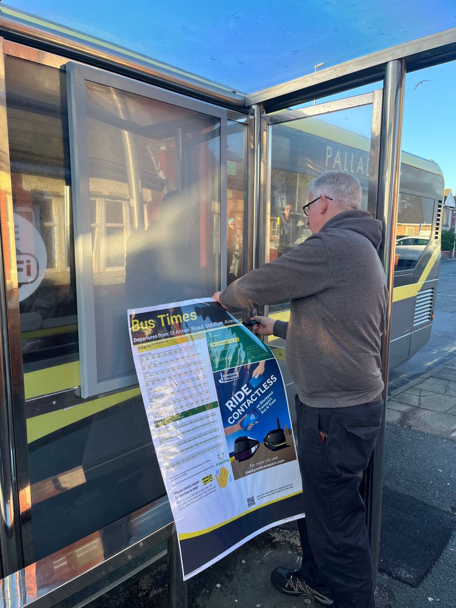 BPL_Transport's tweet photo. Timetable transformation is a go! Nick and Jim are hard at work putting out the new timetables across the network! With over 300 to change, their efforts are nothing short of incredible. 

Make sure to double-check your bus times, as the roadside timetable might be different!🙌 https://t.co/ZKRK4O5Z7m