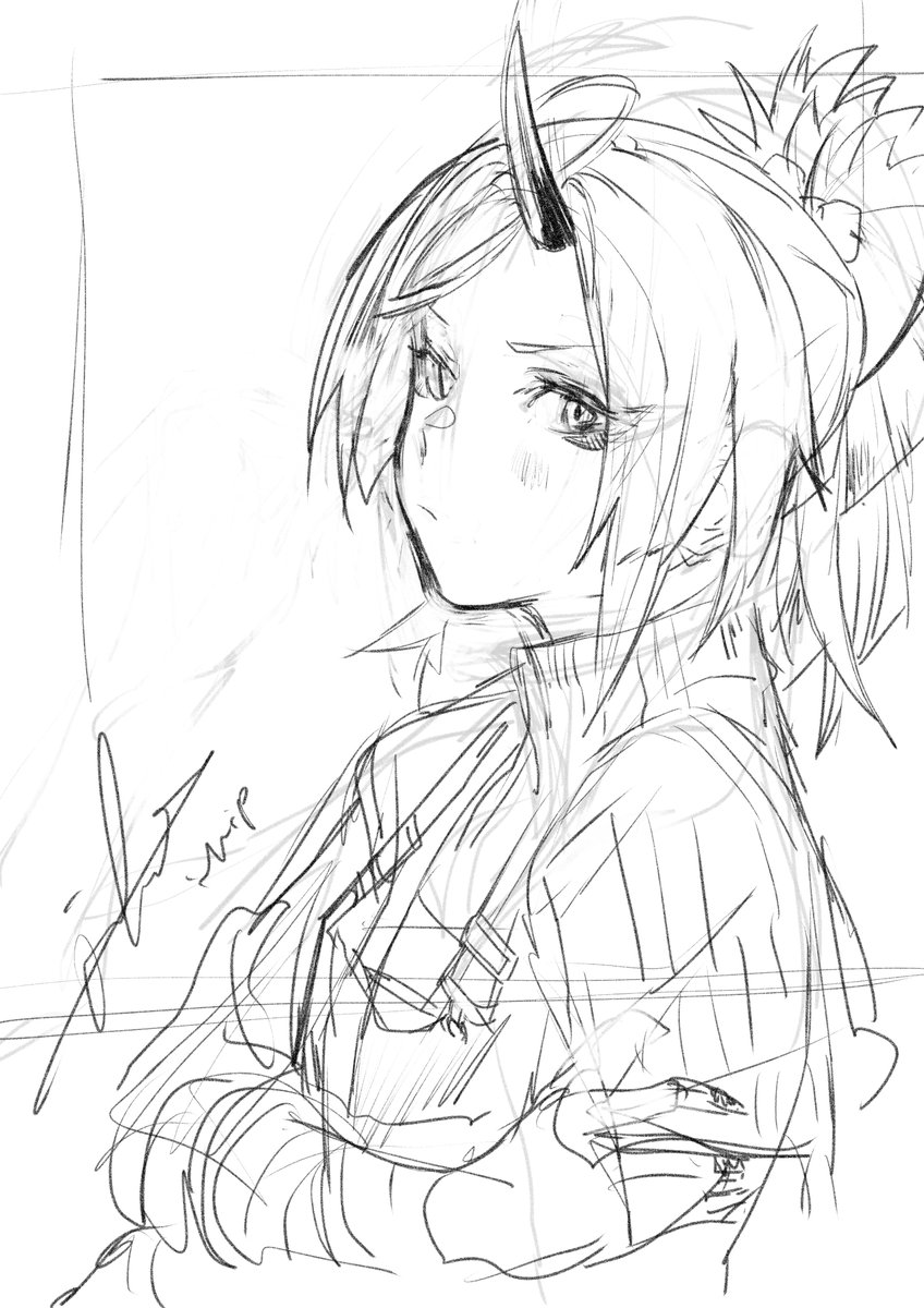 息抜きにレンゲ落書き 
