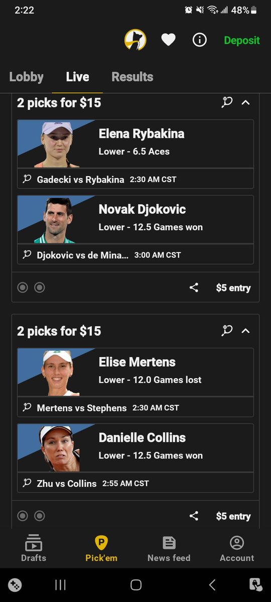 RealGeneralOuki's tweet photo. #Underdog 🎾 Tennis slips, picks.
💀💀💀💀💀💀
Crazy Shotgun Slips
💰💰💰💰💰💰
#GamblingCommunity #GamblingTwitter #GamblingX #Sportsbetting
#DFS #FantasySports #DailyFantasy #Underdog #Prizepicks #PlayerProps #PlayerPropBets #PropBets
#PlayerBets
#FreeBet #FreePlays https://t.co/vhjBR1MHe6