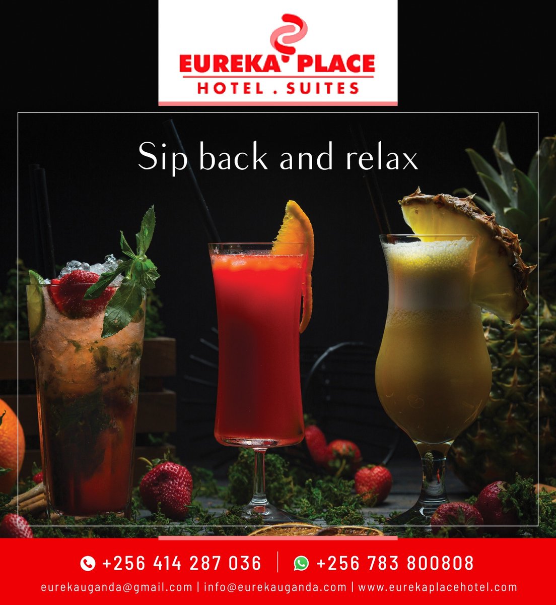 eurekaplace_'s tweet photo. Sip back and relax at Rosepoint. Are you looking for an alcoholic free environment? We offer you a blend of mocktails and other soft drinks in a twinkle of an eye. Check us out today at Plot 16 Vubyabirenge close, opposite Ntinda new market.
#eurekaplace_ #Rosepoint
#fyp https://t.co/Ff5K3Ql2hz